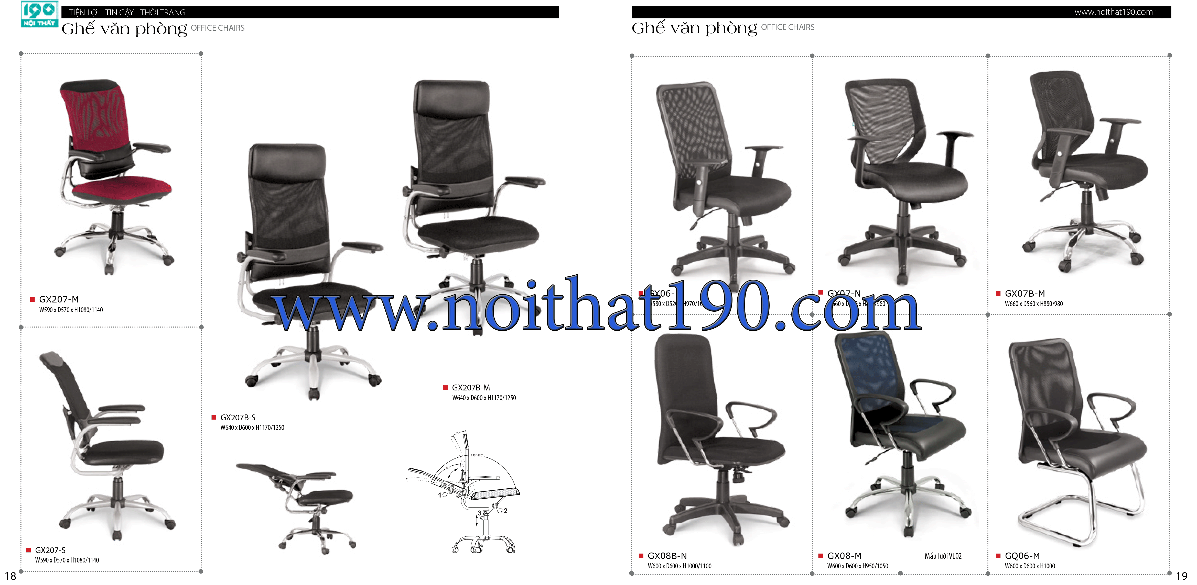 ghế văn phòng 190