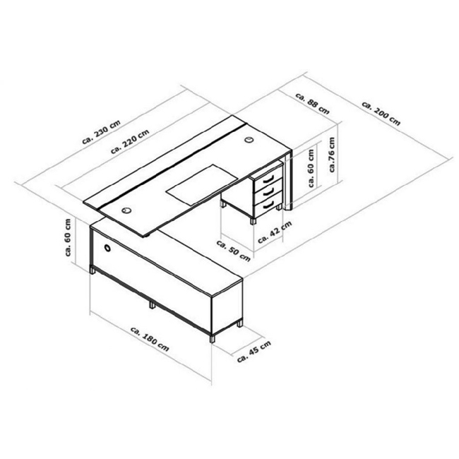 kích thước bàn giám đốc-2