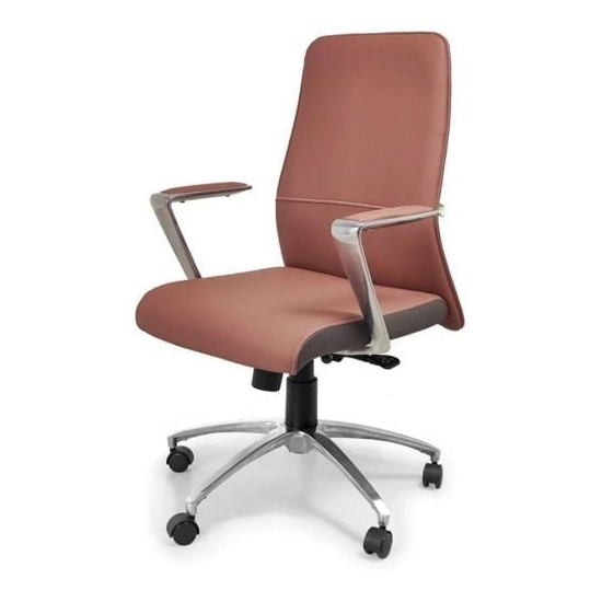 Ghế văn phòng bọc da lưng trung GX253