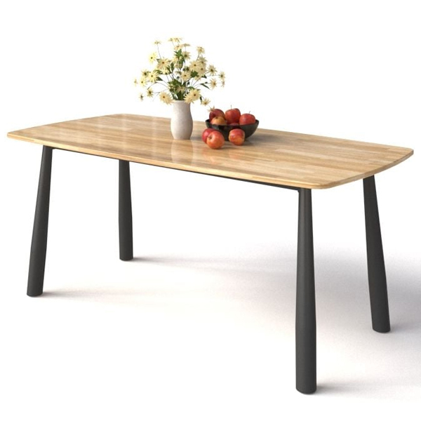 Bàn ăn mặt gỗ 1m6 BA05-G16