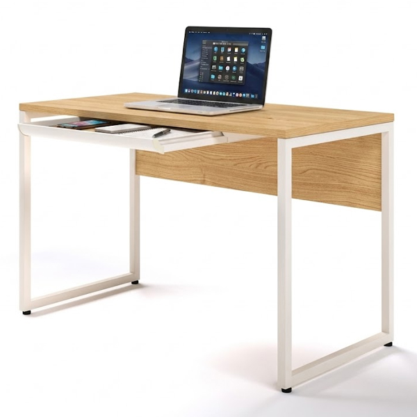 Bàn học gỗ khung sắt BCK12