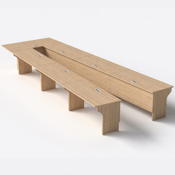 Bàn họp chữ V BH56V-CG