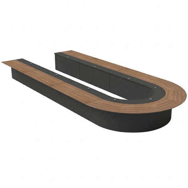 Bàn họp chữ U cong BH70U